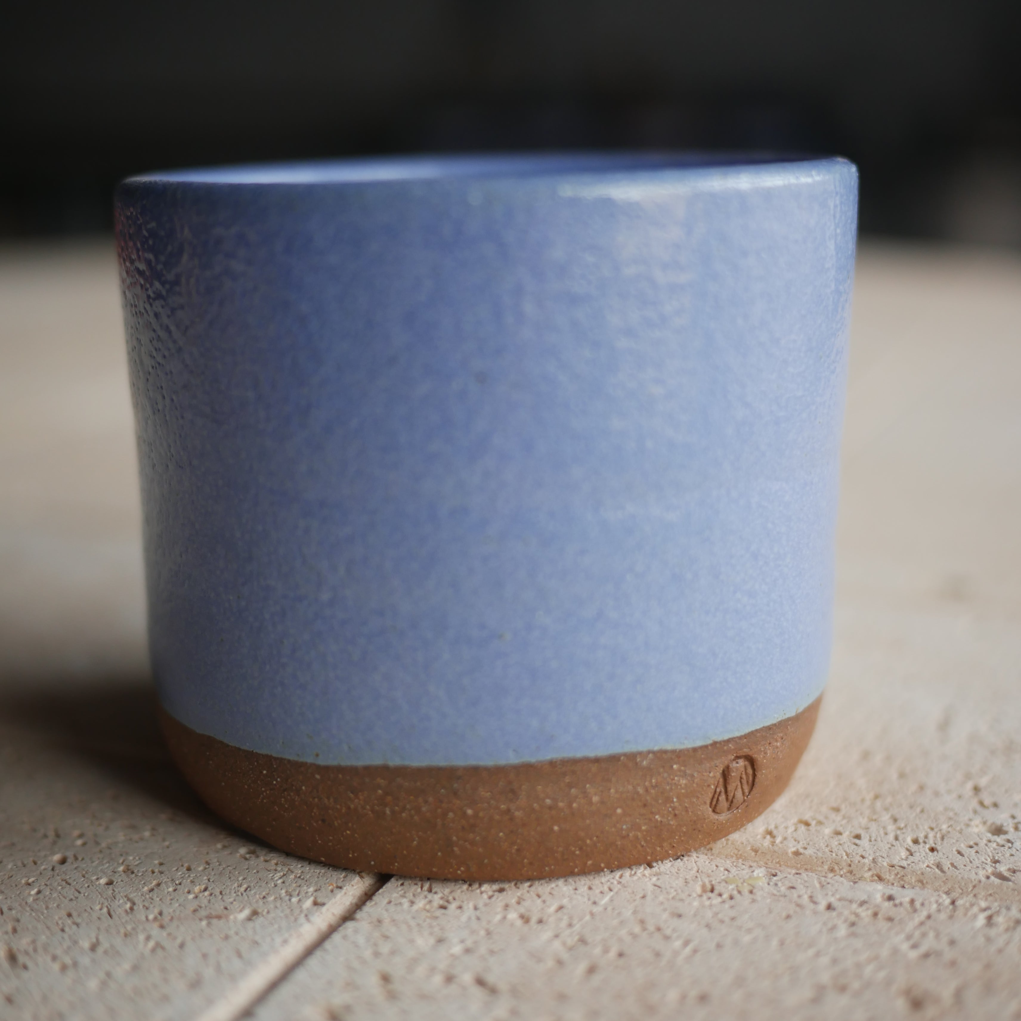 12oz Peri Winkle Blue handless mug