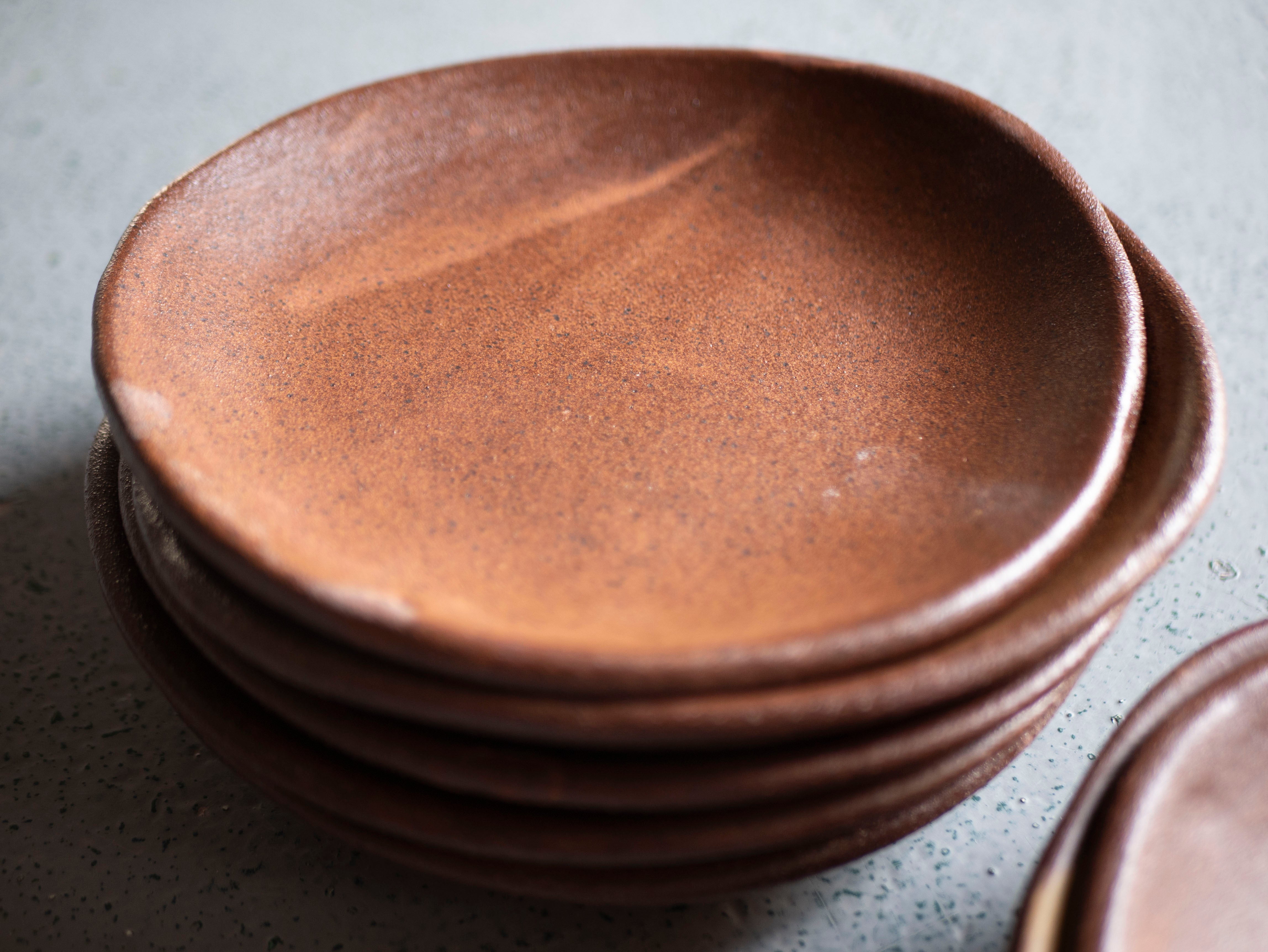 Medium Press Moulded Bowl (Burnt Umber)
