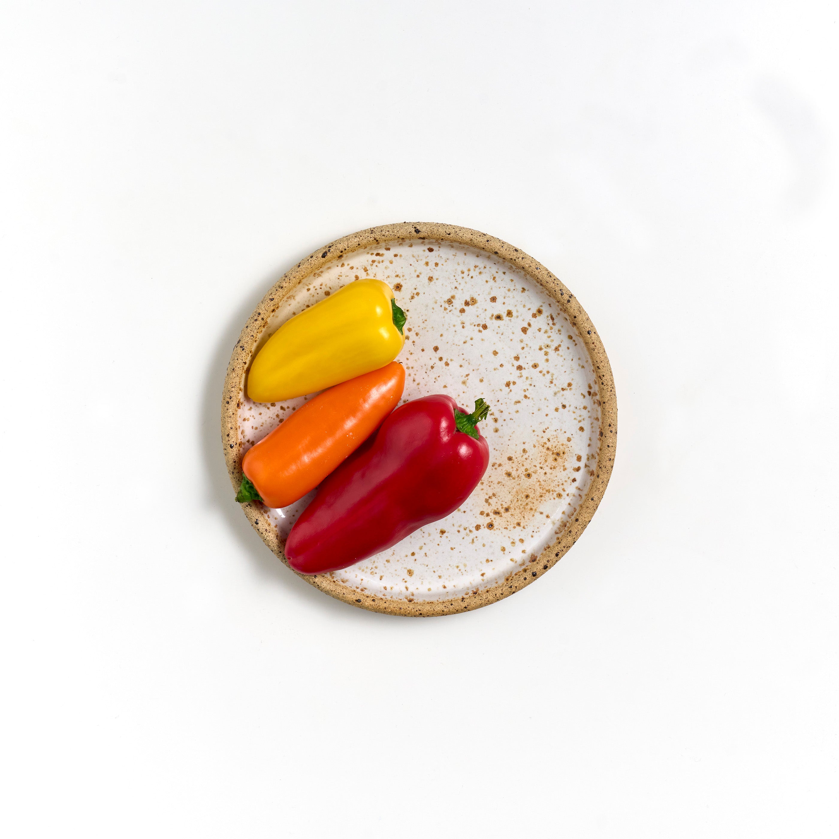 Straight Sided Plate: Medium - Speckled Fleck