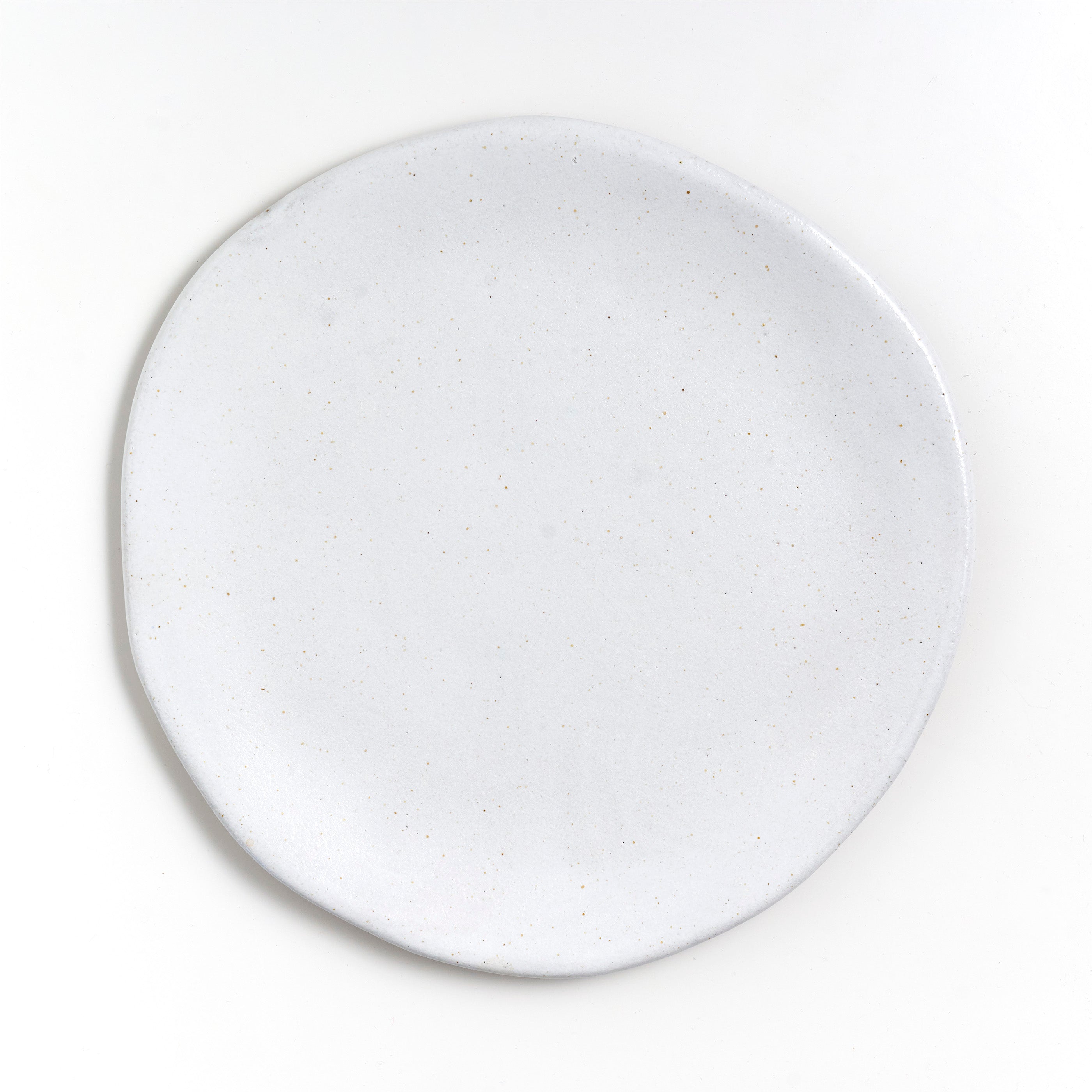 Press Moulded Plates: Large - Vintage White