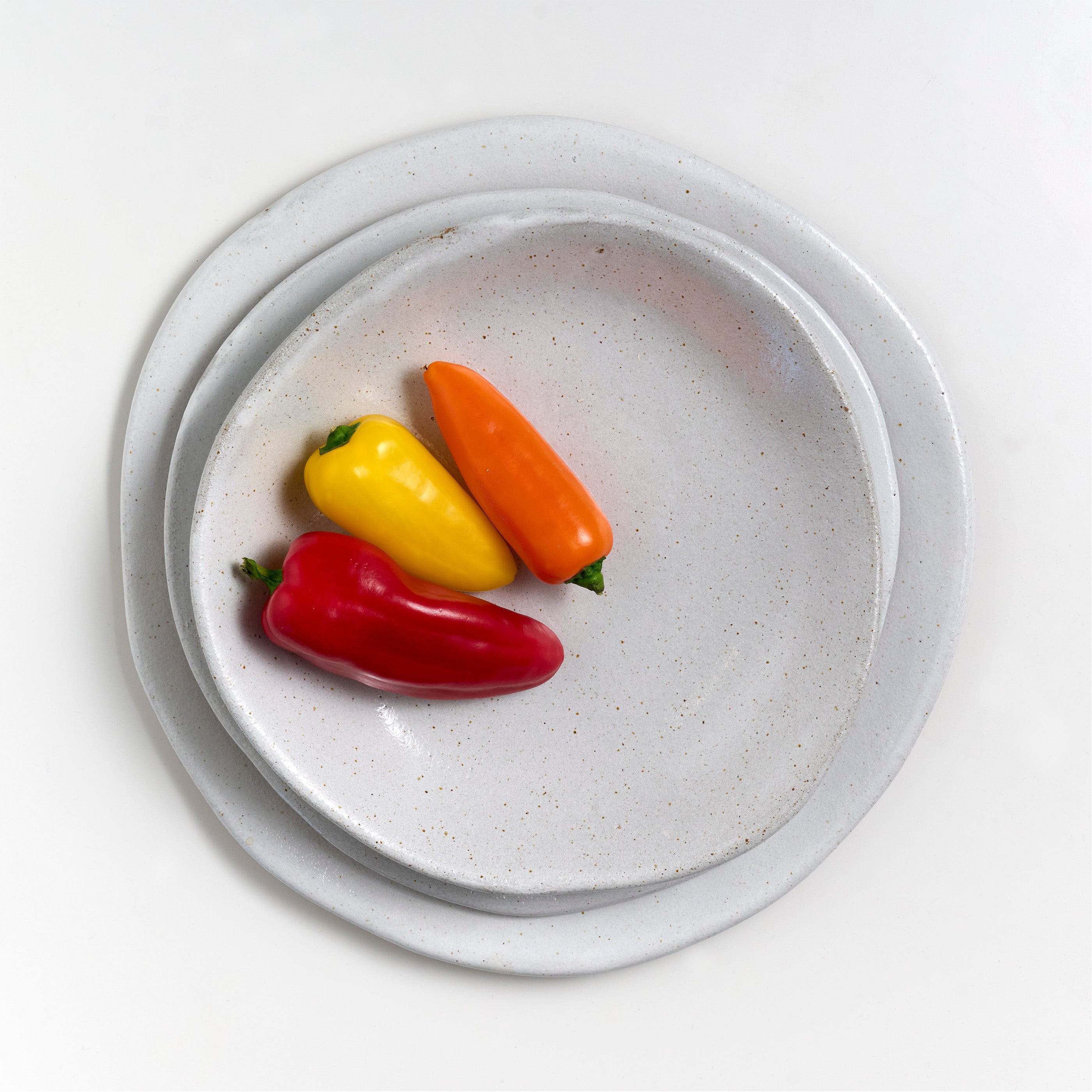 Medium Press Moulded Bowl (Vintage White)