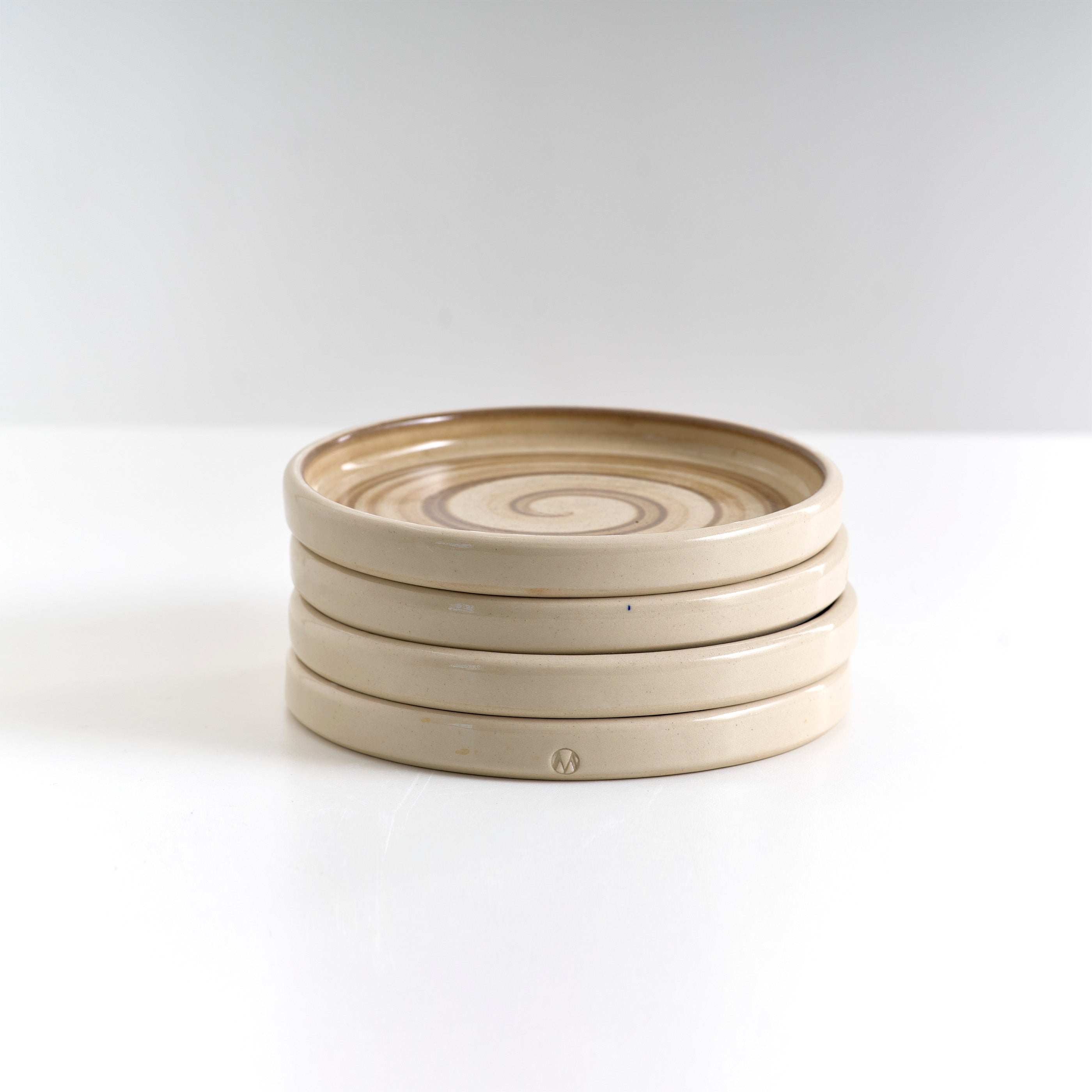 Straight Sided Plate with a Swirl: Small