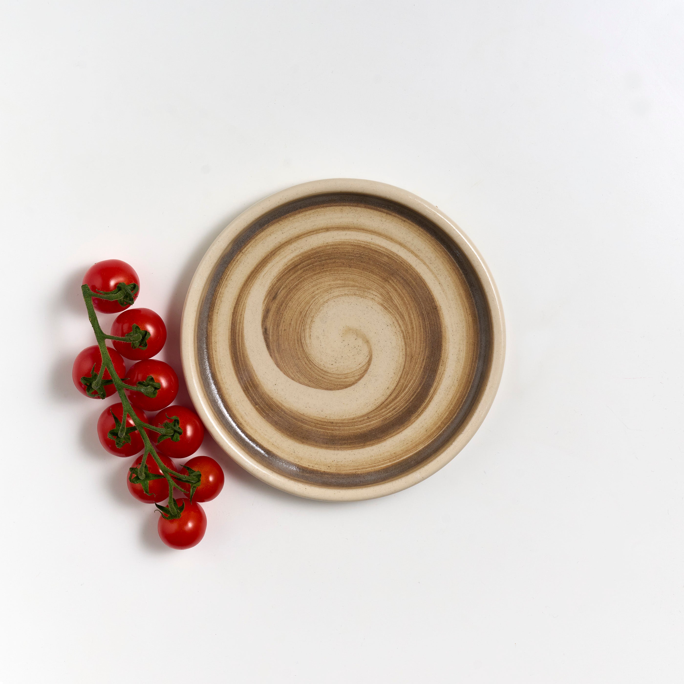 Straight Sided Plate with a Swirl: Small