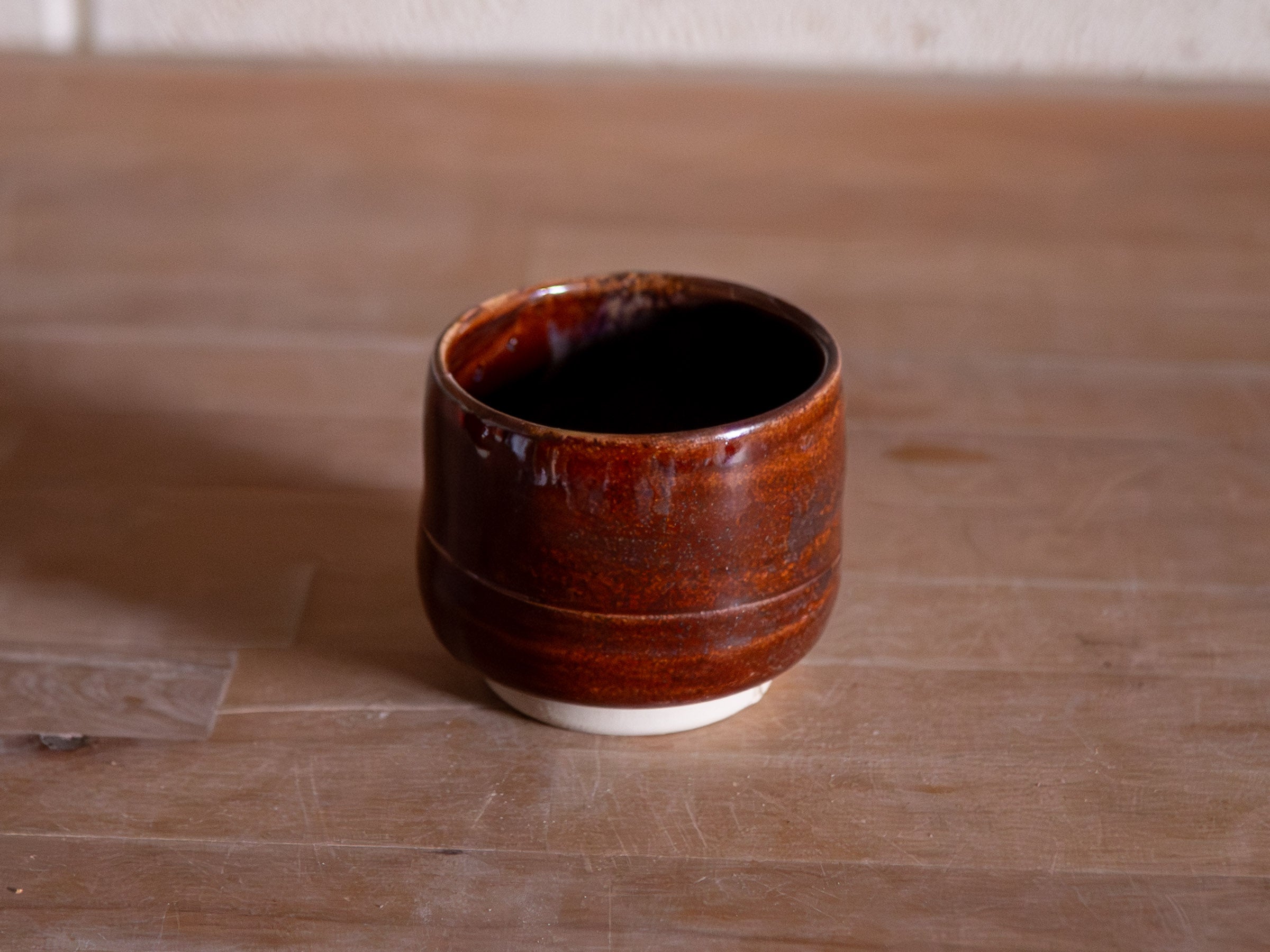 Yunomi Tea Cup 05 – Red Ember Glaze