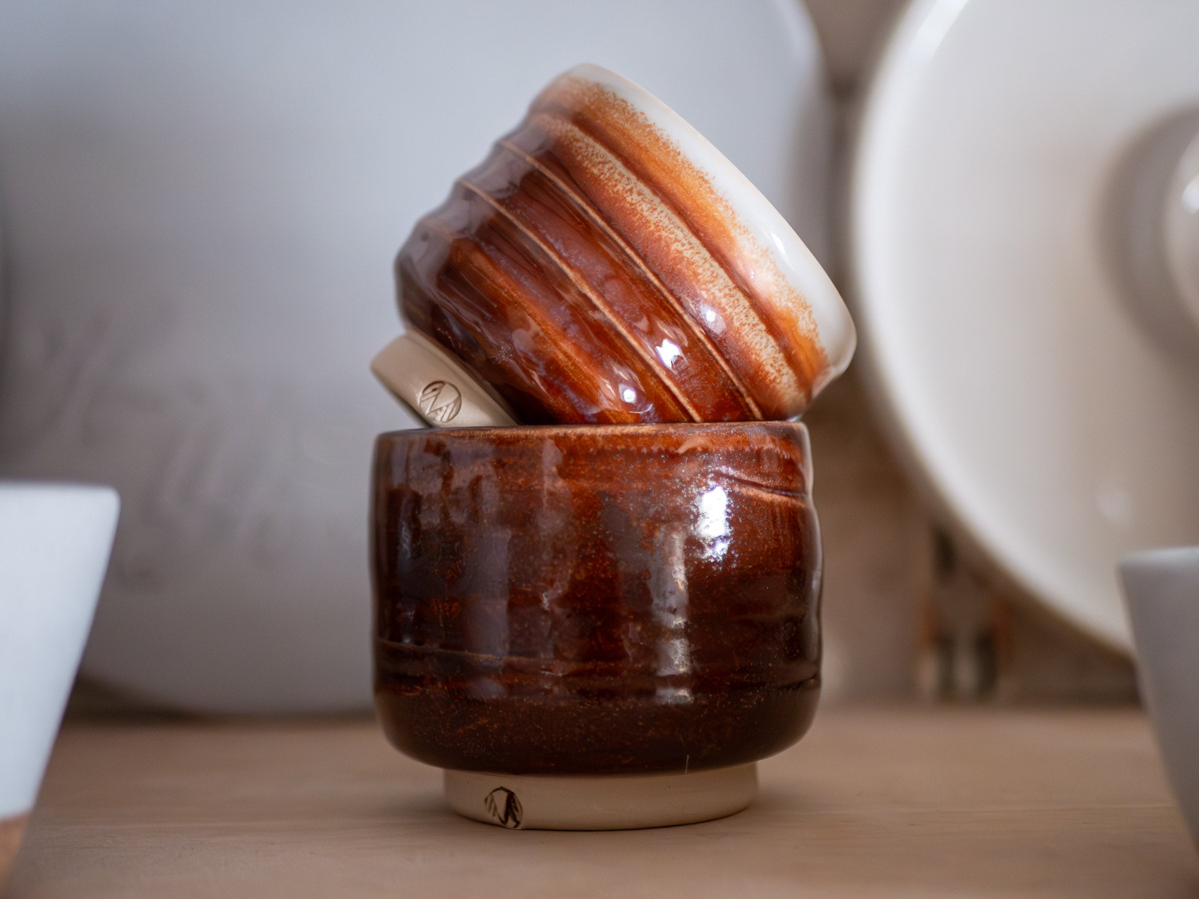 Yunomi Tea Cup 05 – Red Ember Glaze