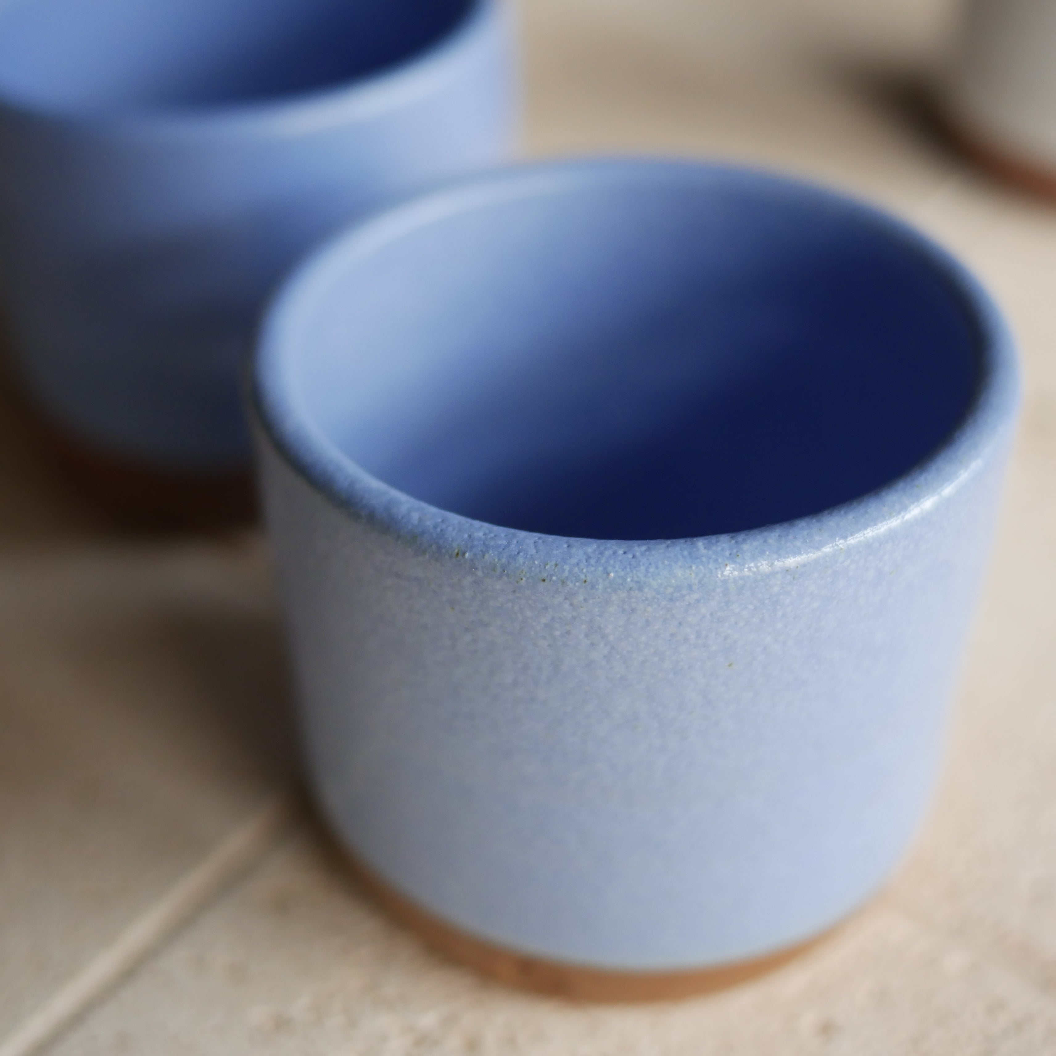 12oz Peri Winkle Blue handless mug