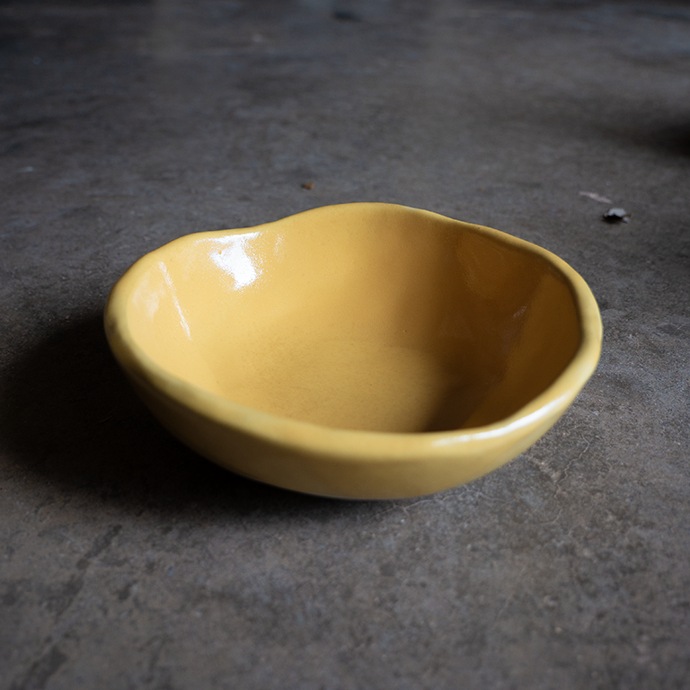 Small Press Moulded Bowl (Mustard Yellow)