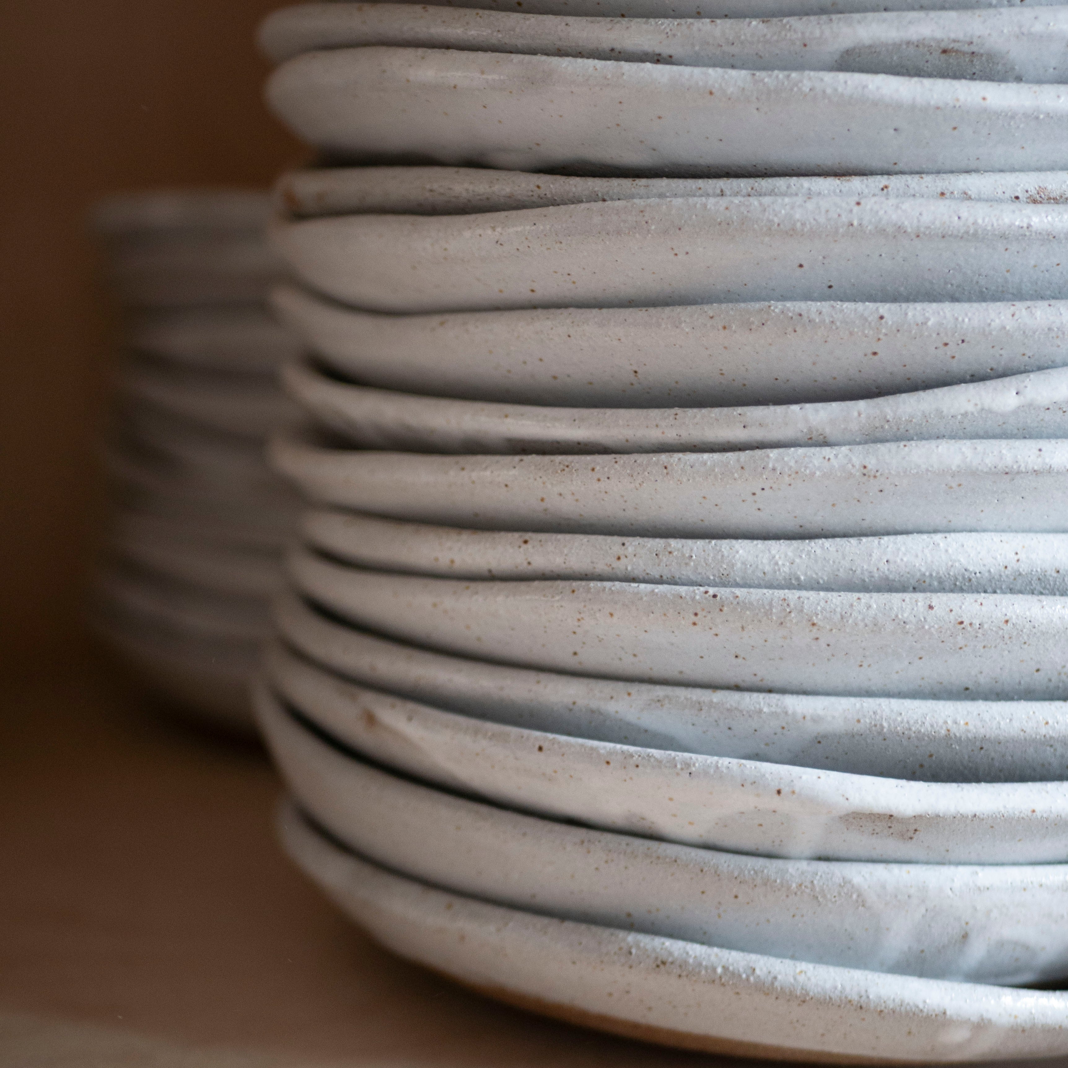 Medium Press Moulded Bowl (Vintage White)