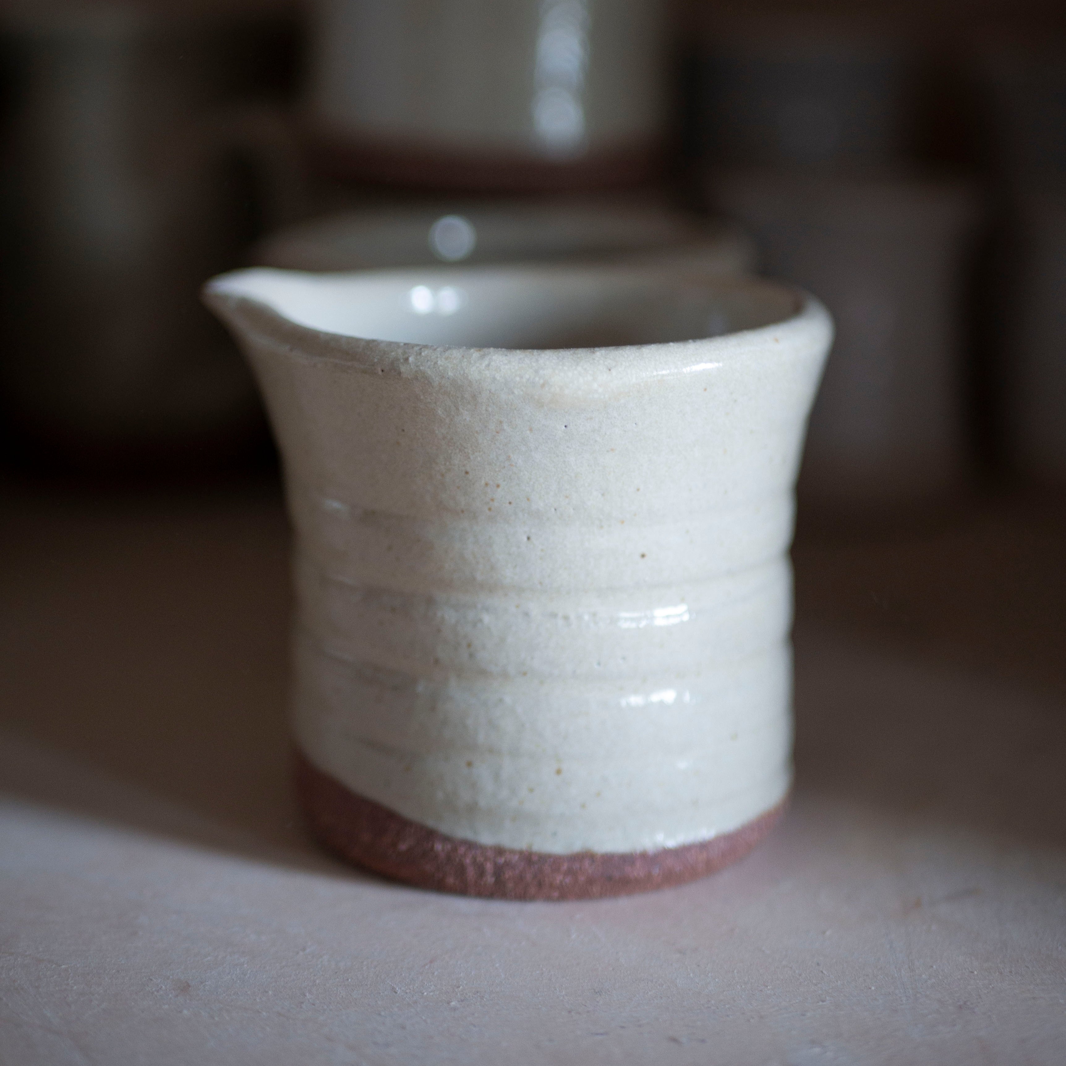 Sea foam handless Jug