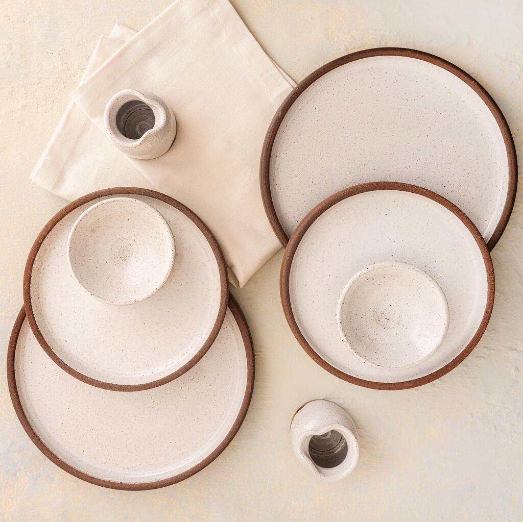 couples tableware set, handmade ceramic dinnerware, handmade dinnerware set