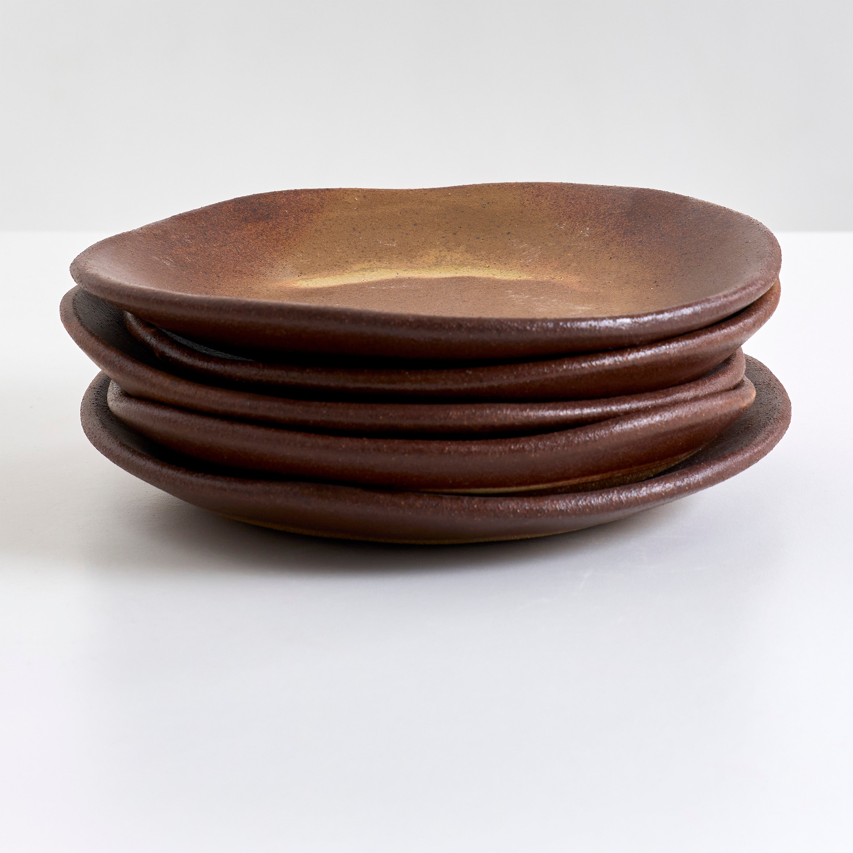Medium Press Moulded Bowl - Burnt Umber
