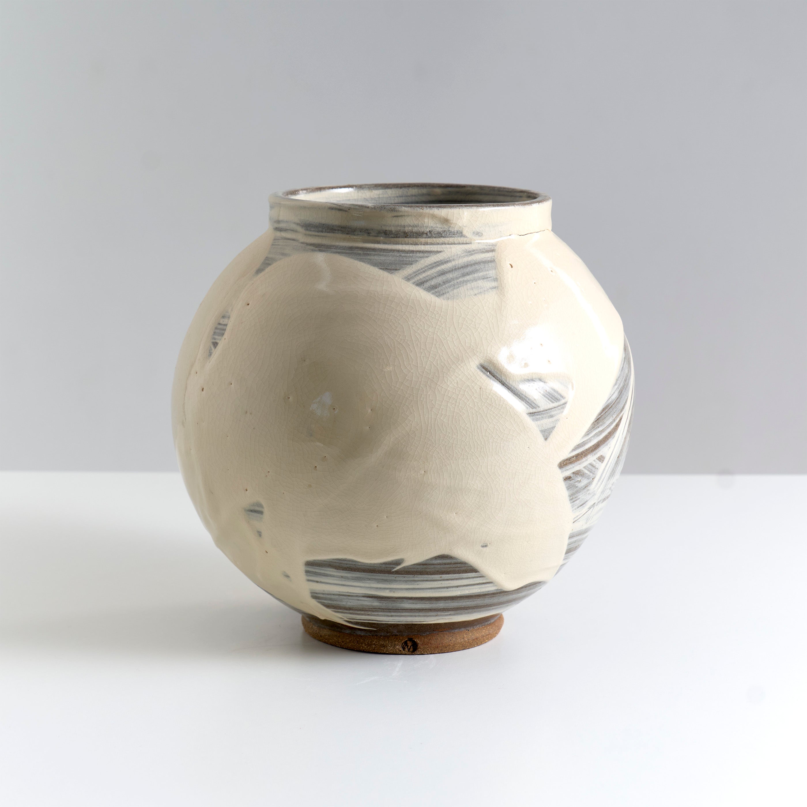 Moon Jar - Slip Decorated
