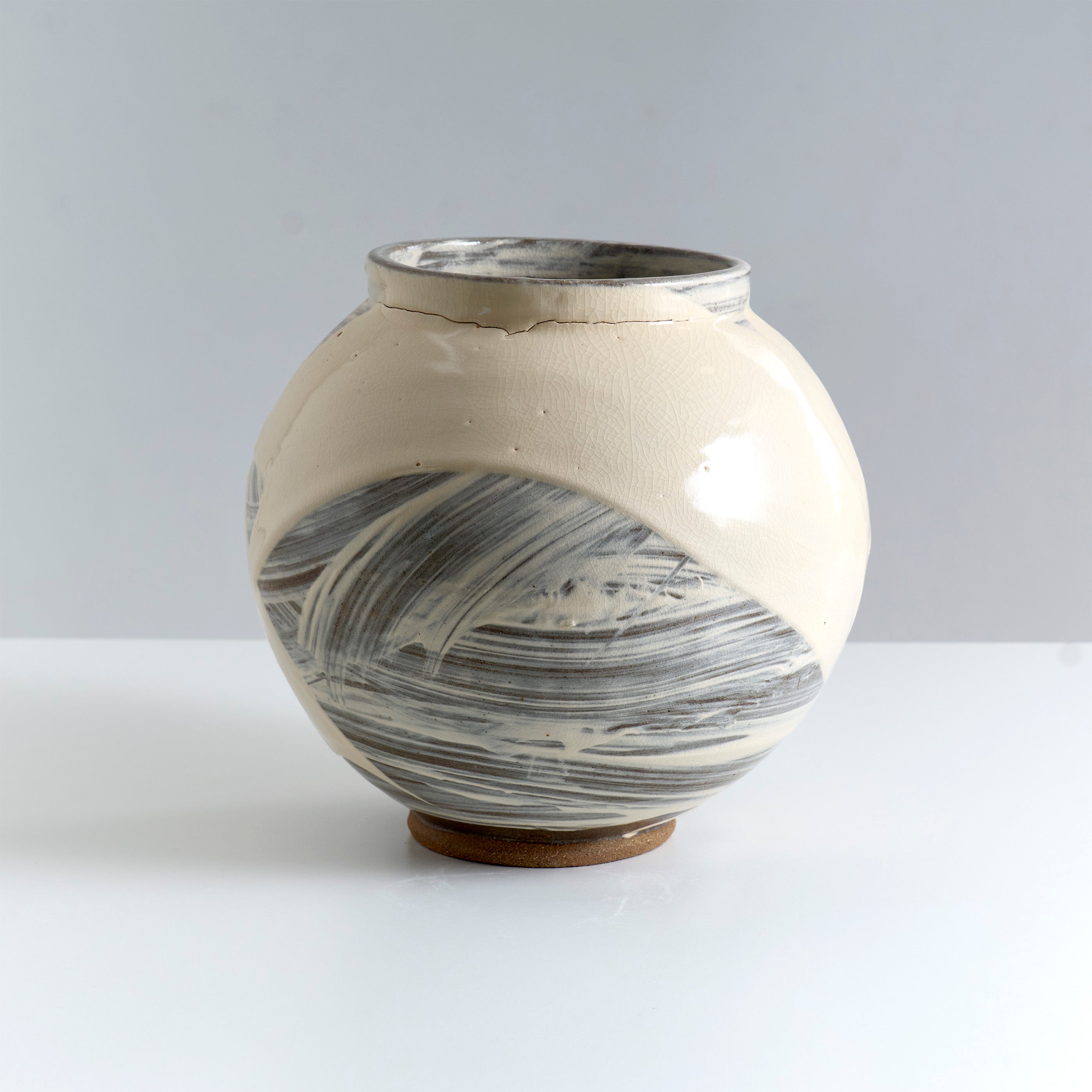 Moon Jar - Slip Decorated