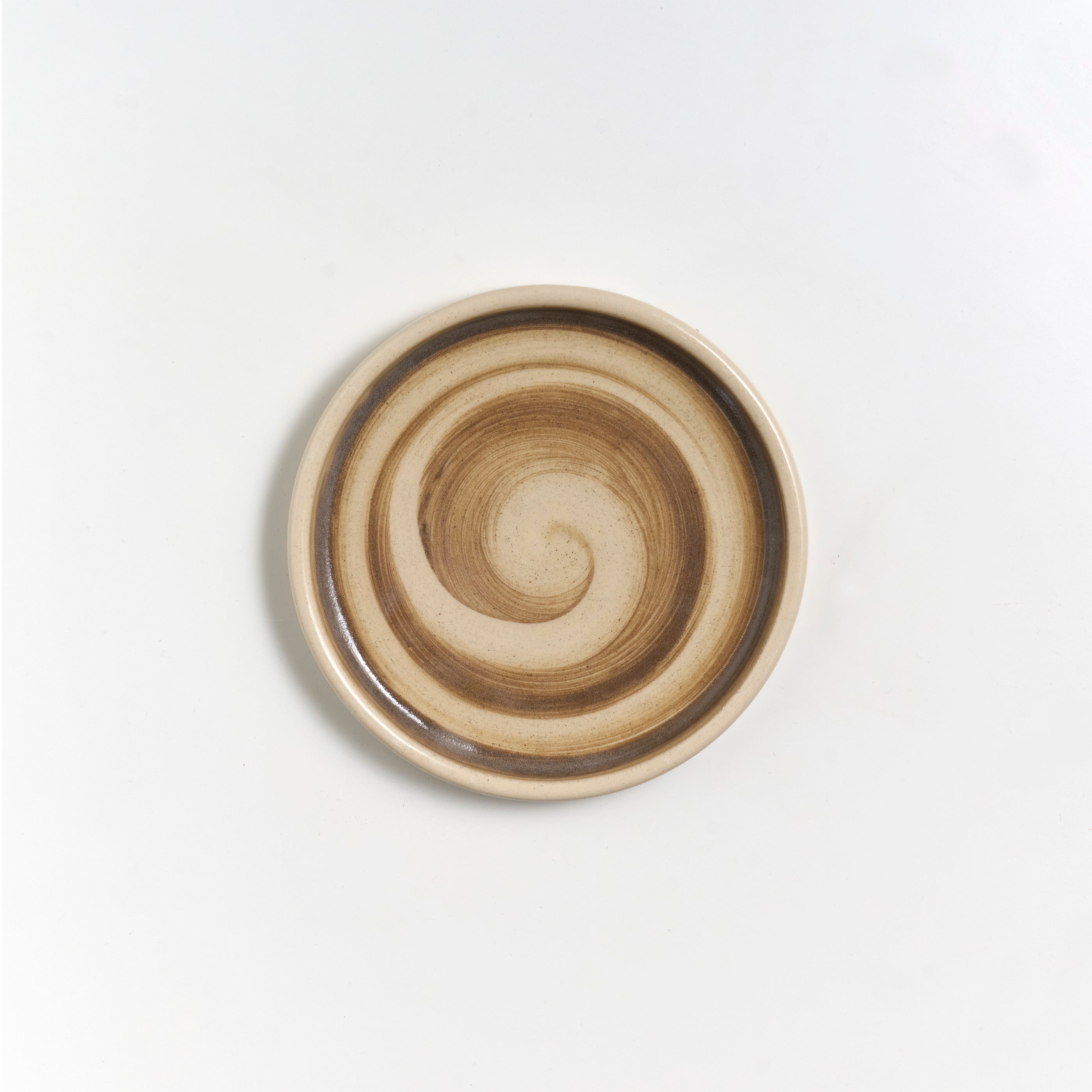 Straight Sided Plate with a Swirl: Small