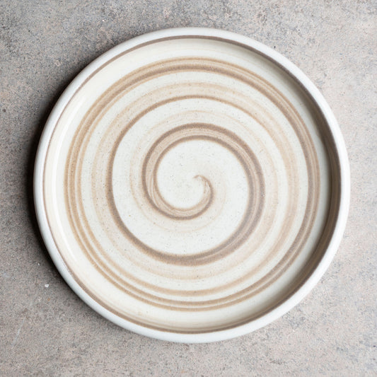 Small Straight Sided Plate with a swirl
