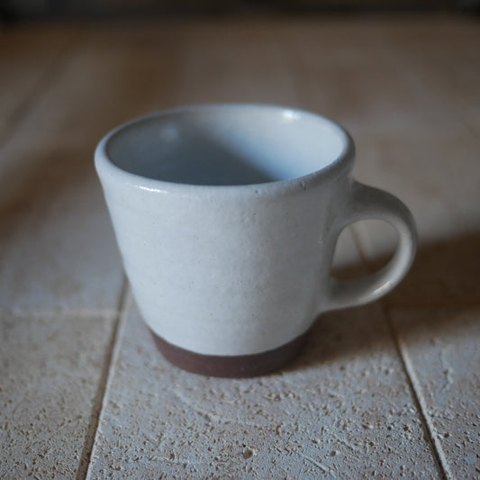 Vintage White 8oz Coffee Cup