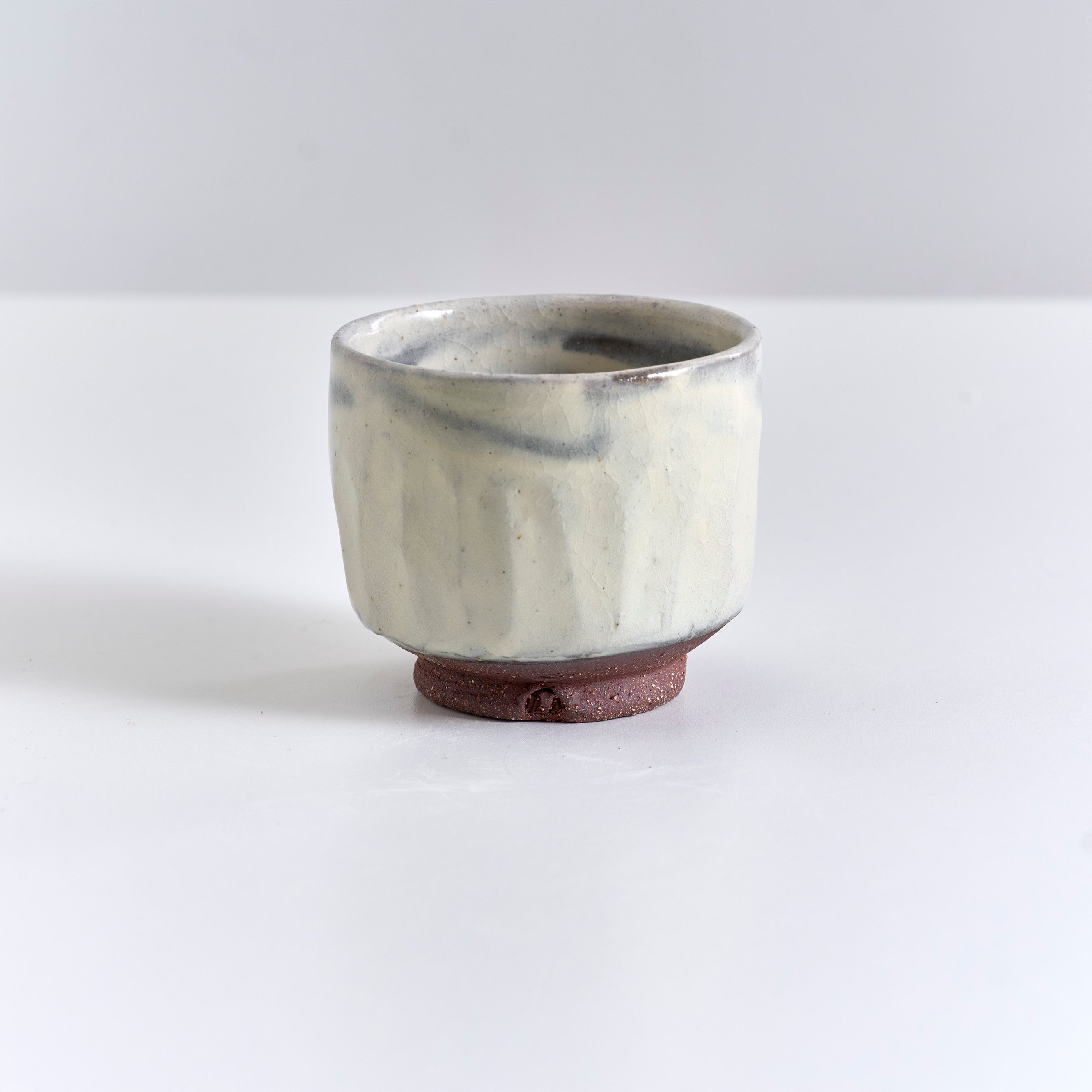 Yunomi Tea Cup - Slip Decorated Cone 6 Glaze