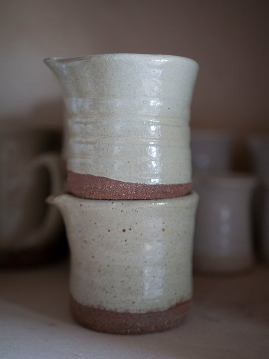 Sea foam handless Jug